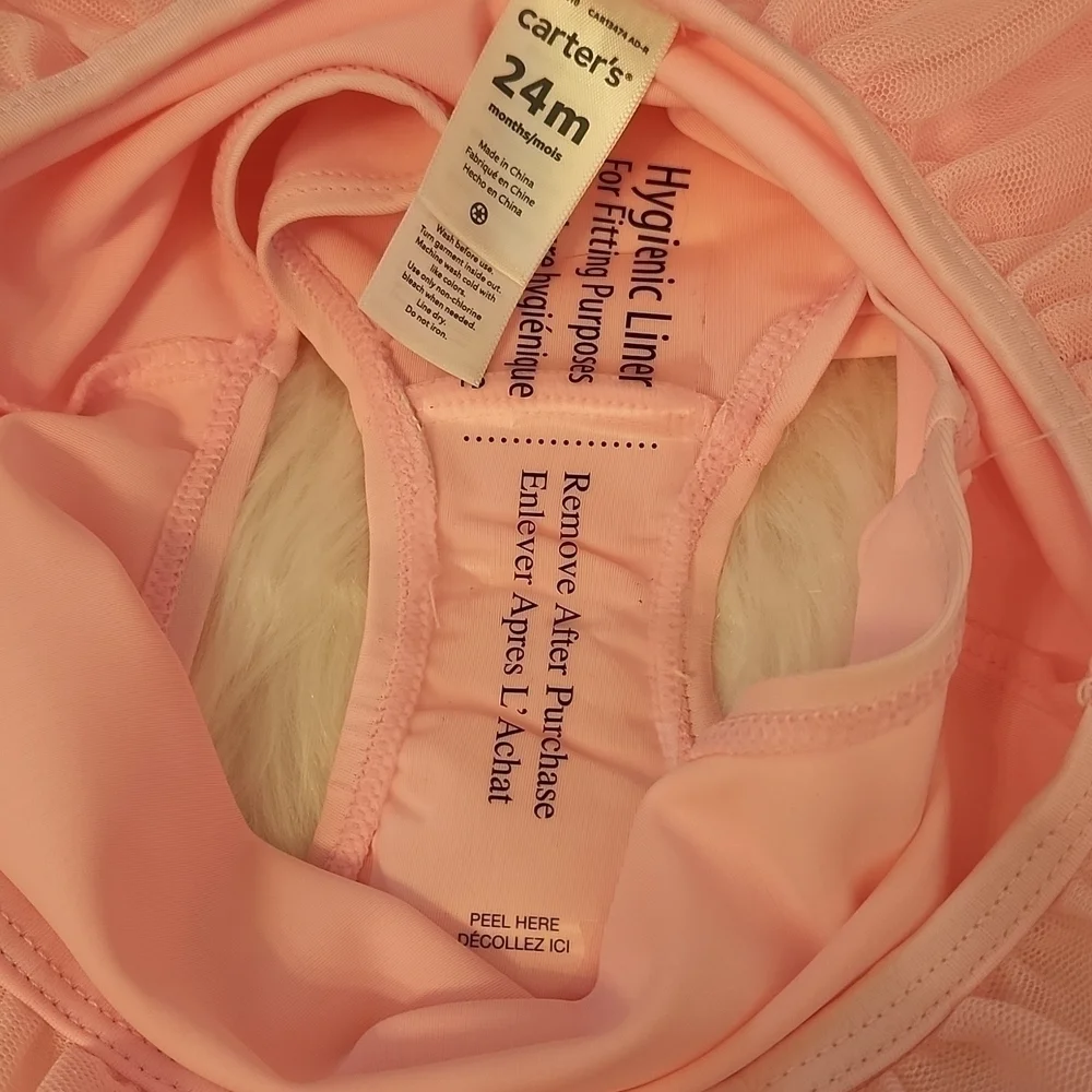 CARTERS pink unicorn long sleeve rashguard set 24M NWT